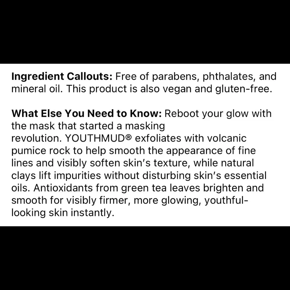 🌿 GLAMGLOW YOUTHMUD® Glow Stimulating Treatment Mask